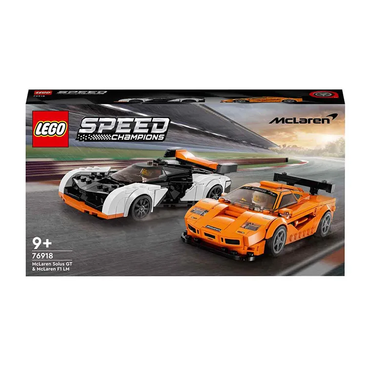 LEGO 76918 SPEED CHAMPIONS MCLAREN SOLUS GT & MCLAREN F1 LM 581 PARÇA 9+
