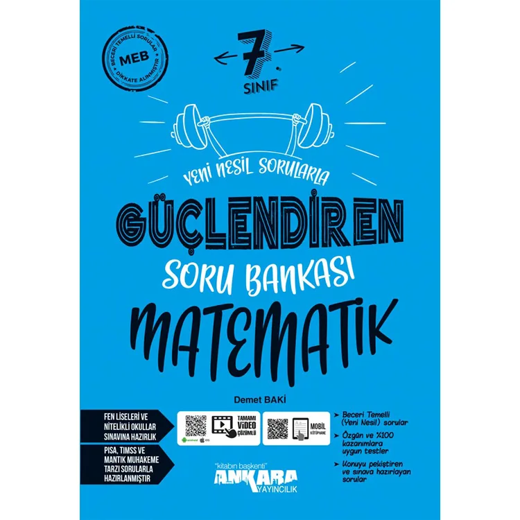 ANKARA 7.SINIF GÜÇLENDİREN MATEMATİK SORU BANKASI