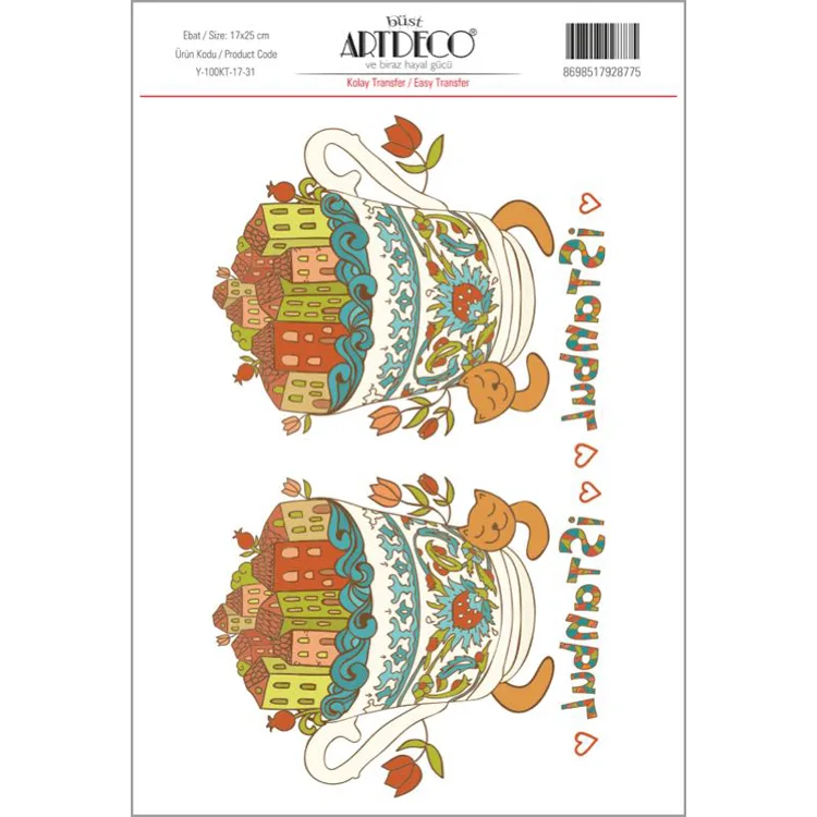 ARTDECO KOLAY TRANSFER 17X25CM DESEN NO:31