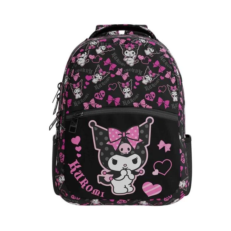 TMN 615540 KUROMİ GÖRSELLİ OKUL SIRT ÇANTASI 3146 PEMBE SİYAH