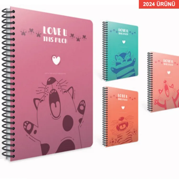 GIPTA LOVE U SP. PP KAPAK 17X24 80YP. KARELİ DEFTER
