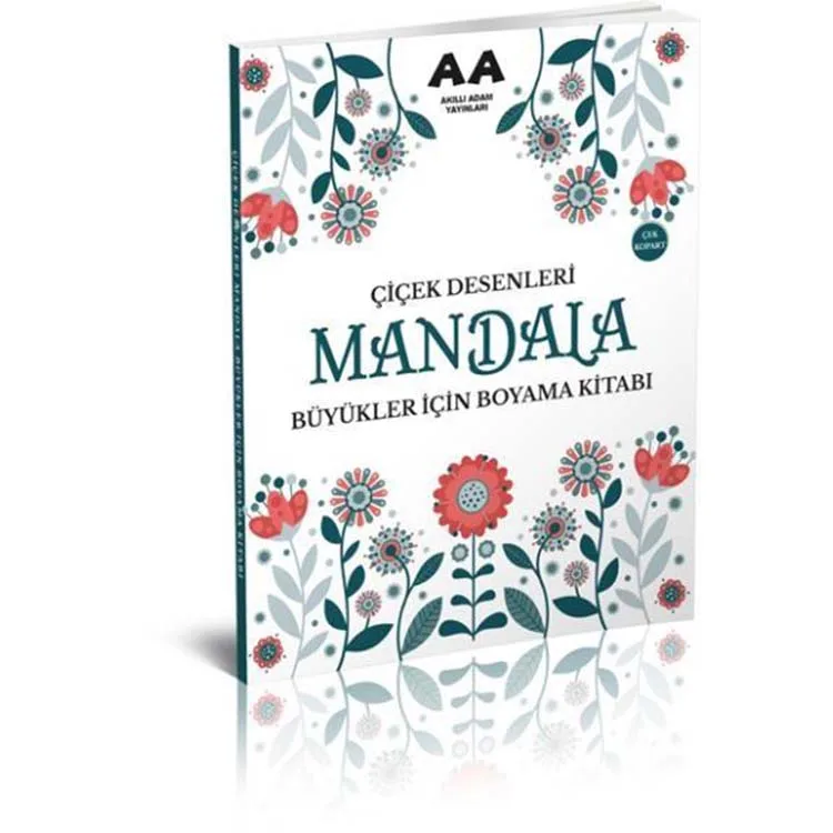 BÜYÜKLER İÇİN BOYAMA KİTABI MANDALA ÇİÇEK DESENLERİ