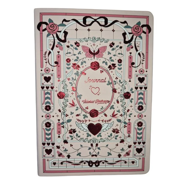VICTORIA'S JOURNALS SMYTH ART 126-2790 ESNEK KAPAK A5 100gr. 120YP. ÇİZGİLİ YALDIZ KENAR DEFTER