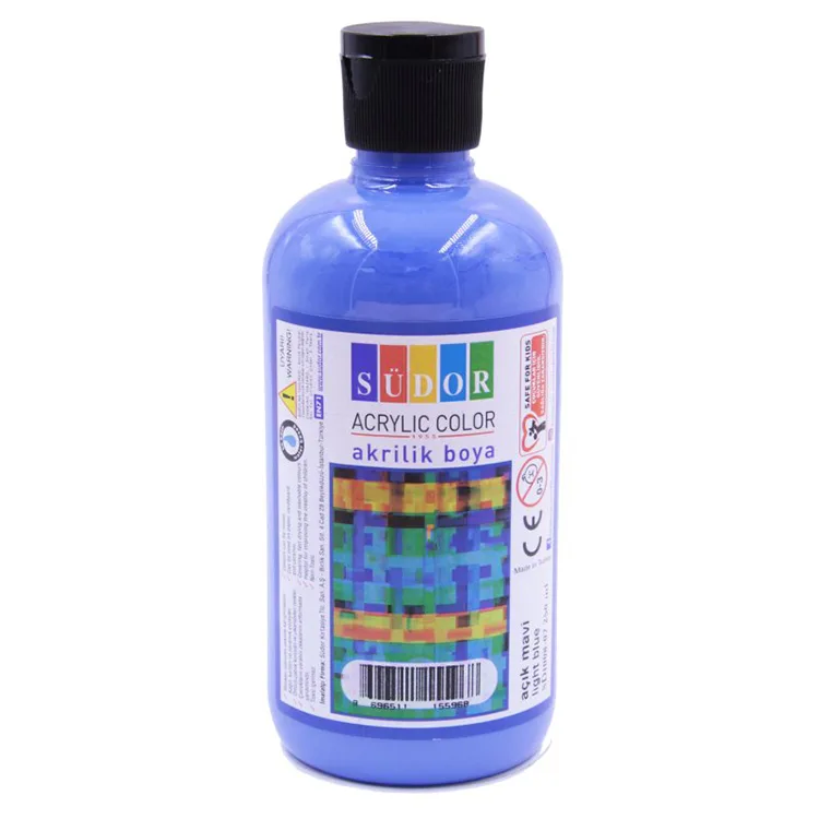 SÜDOR SD1008-07 AKRİLİK BOYA 250 ML AÇIK MAVİ