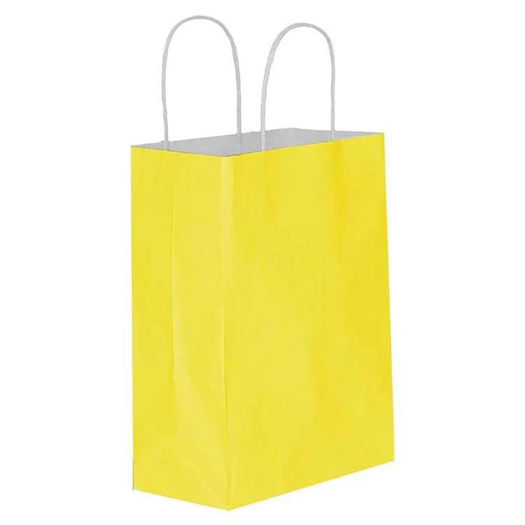 TEKNOPOİNT KARTON KRAFT SARI HEDİYE ÇANTASI 18X24 - TEKLİ