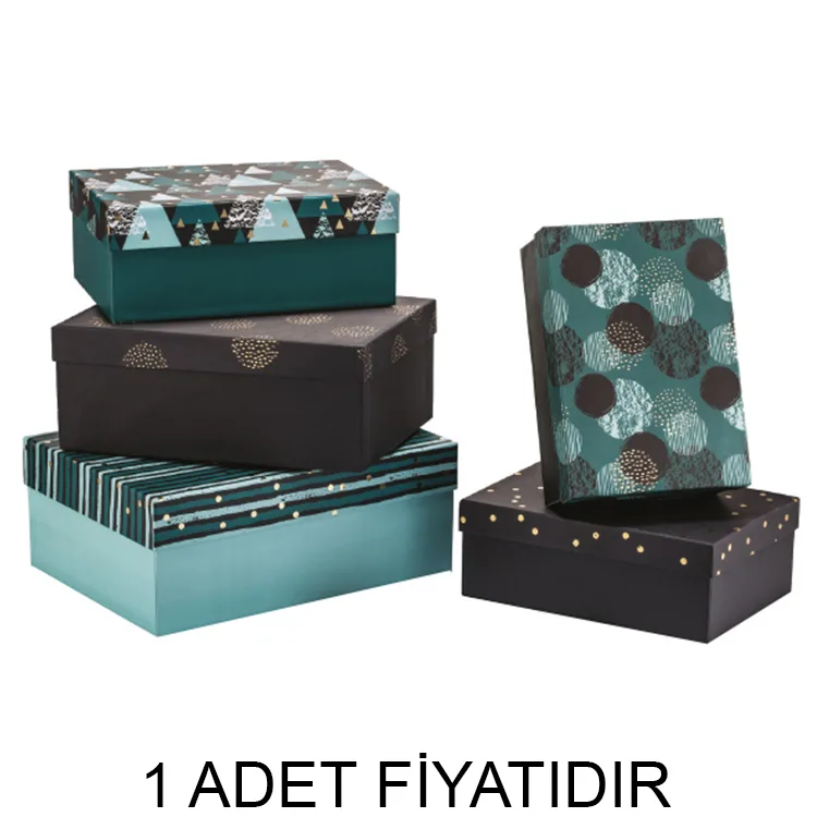 GIPTA SHAPES DİKDÖRTGEN HEDİYE KUTUSU BX1781 B 170x245x95 mm - TEKLİ