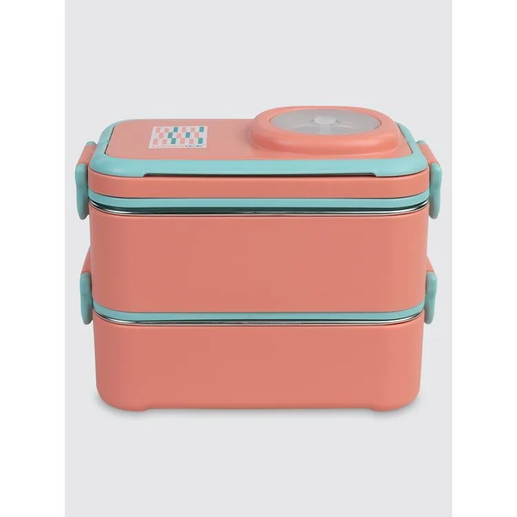 UZSPACE VGN-8023-8094 PASLANMAZ ÇELİK YEMEK KABI - LUNCH BOX 1200 ML IRIS RED