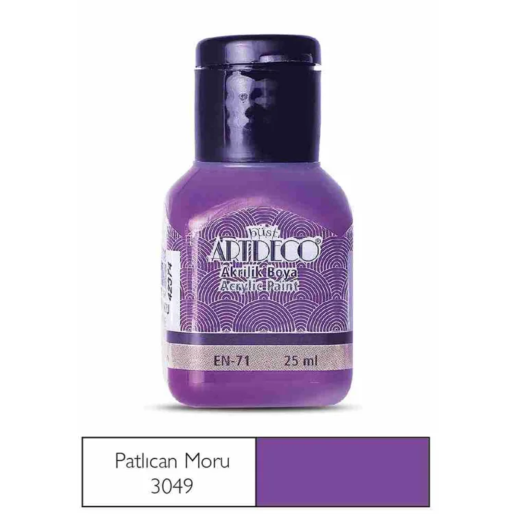 ARTDECO AKRİLİK BOYA 25 ML. PATLICAN MORU 070A-3049