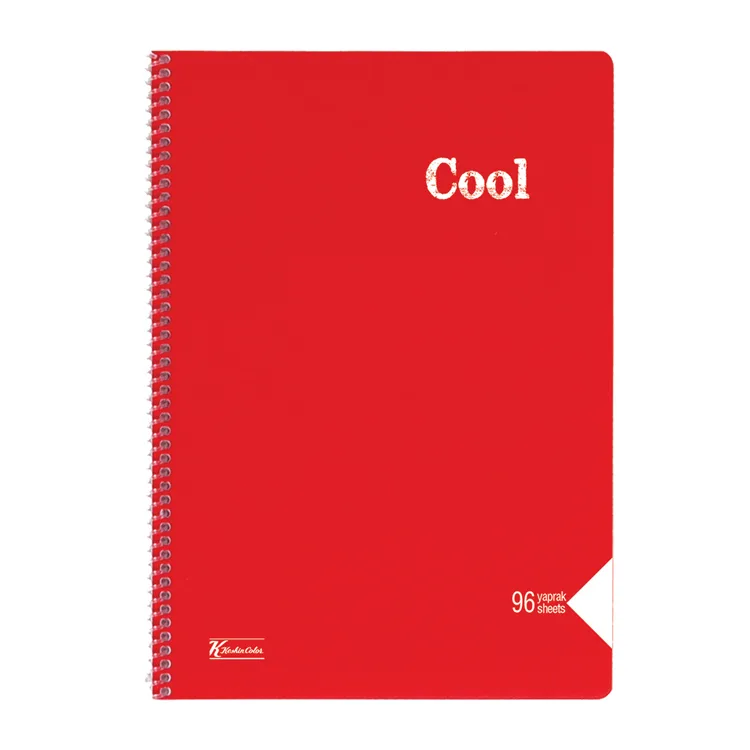 KESKİN COOL PP KAPAK SPİRALLİ DEFTER A4 96 YP. ÇİZGİSİZ