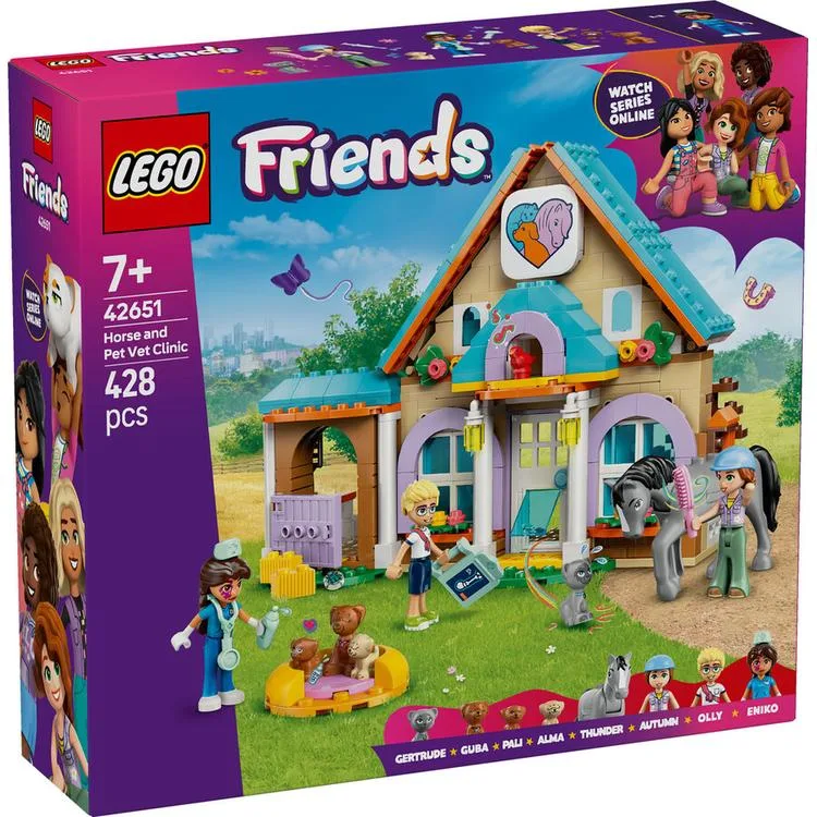 LEGO FRIENDS 42651 HORSE AND PET VET CLINIC 428 PARÇA 7+