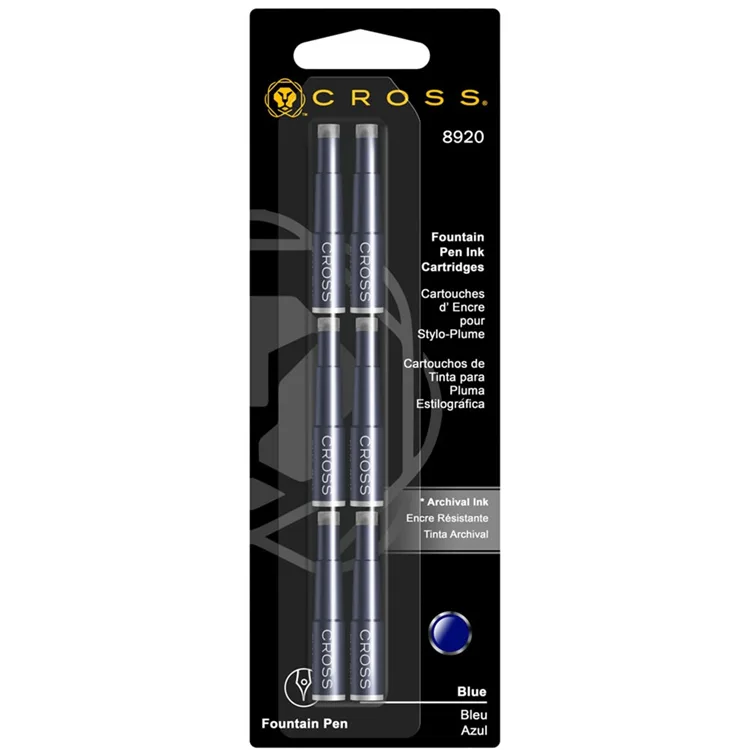 CROSS 8920D DOLMA KALEM KARTUŞU 6'LI - MAVİ