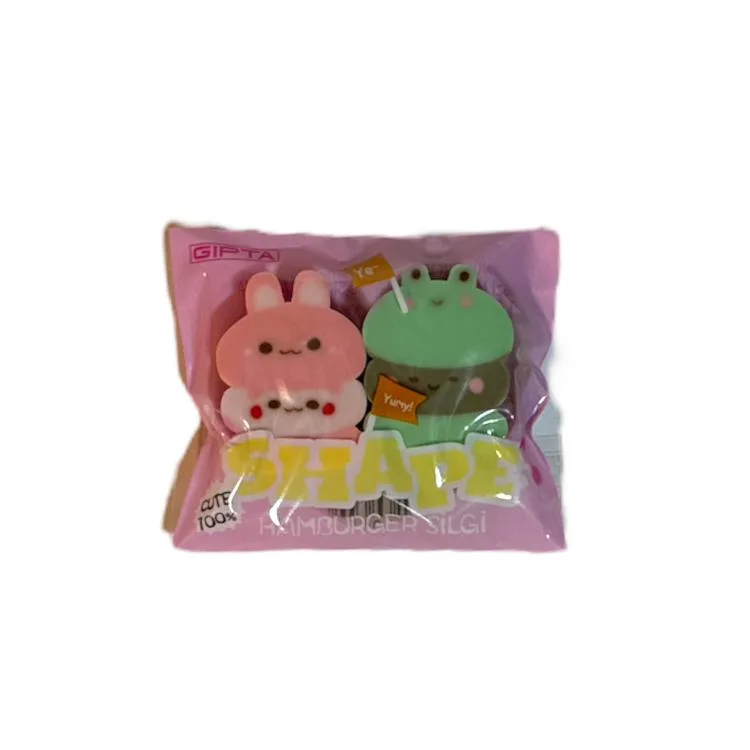 GIPTA K235800 SHAPE HAMBURGER RENKLİ SİLGİ 2'Lİ PAKET