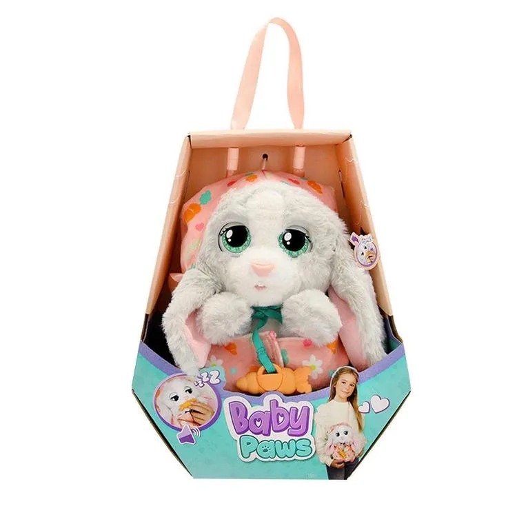 BABY PAWS BAW02000 SESLİ YAVRU PELUŞ TAVŞAN 20 CM 18 AY +
