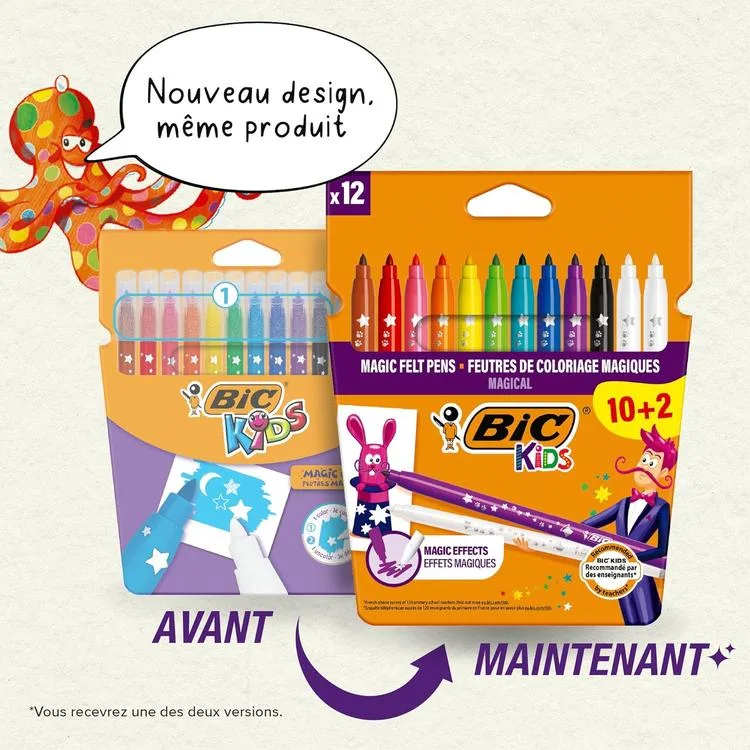 BİC KIDS MAGIC COLOUR & ERASE SİLİNEBİLİR KEÇELİ KALEM 12'Lİ - 9202953