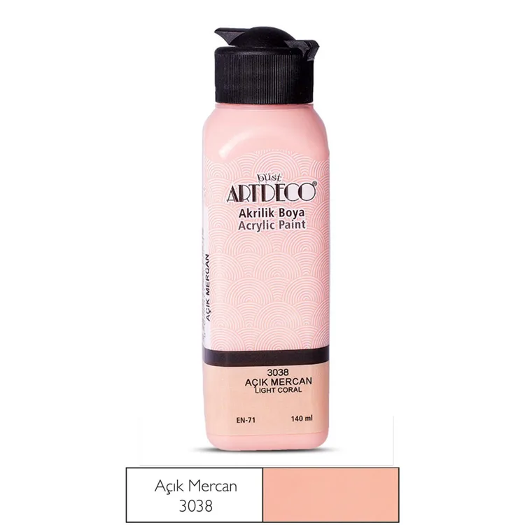ARTDECO AKRİLİK BOYA 140 ML. AÇIK MERCAN