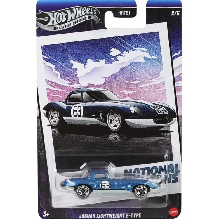 MATTEL HRT81/JBY90 HOT WHEELS SILVER SERIES VINTAGE JAGUAR LIGHTWEIGT E-TYPE ARABA - TEKLİ