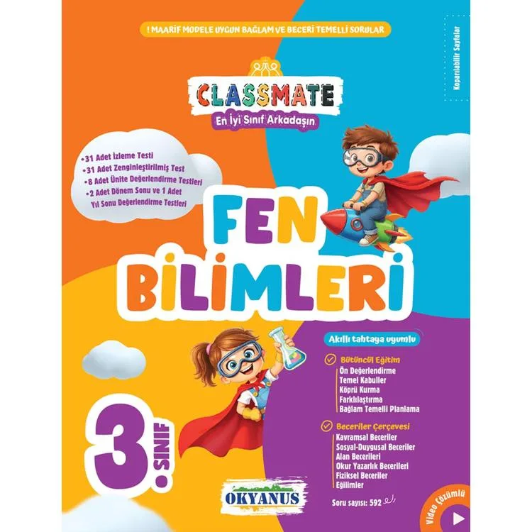 OKYANUS 3. SINIF CLASSMATE FEN BİLİMLERİ SORU BANKASI