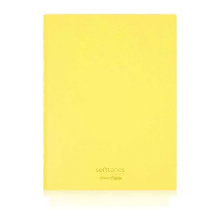 VICTORIA'S JOURNALS 1005 SOFTTONS ESNEK KAPAK A6 80gr. 96YP.KREM ÇİZGİLİ DEFTER PASTEL SARI