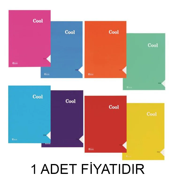 KESKİN COOL DİKİŞLİ PP KAPAK DEFTER A4 40 YP. KARELİ