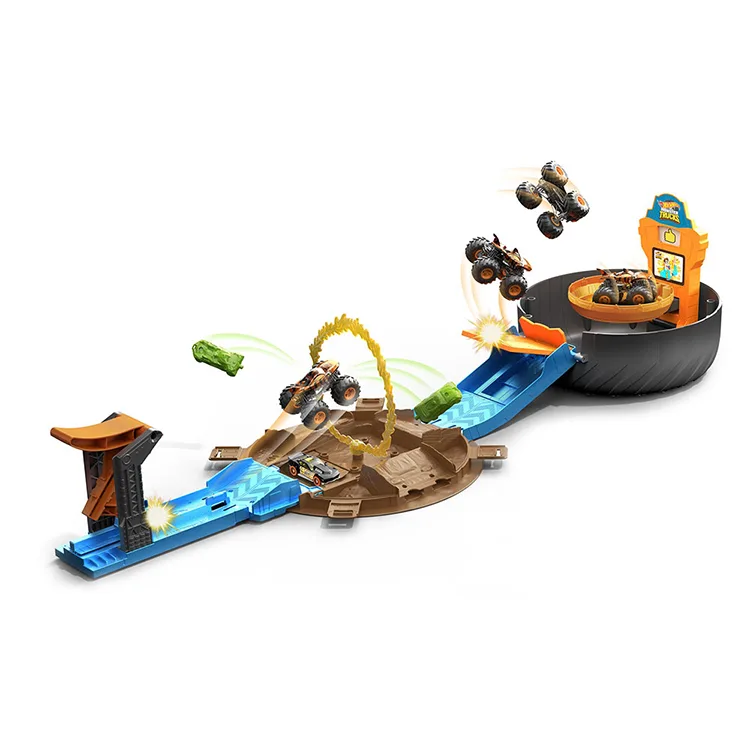 MATTEL GVK48 HOT WHEELS MONSTER TRUCKS AKROBASI TEKERLEĞİ OYUN SETİ