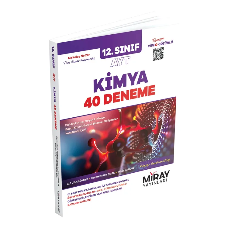 MİRAY YAYINLARI 12. SINIF AYT KİMYA 40 DENEME