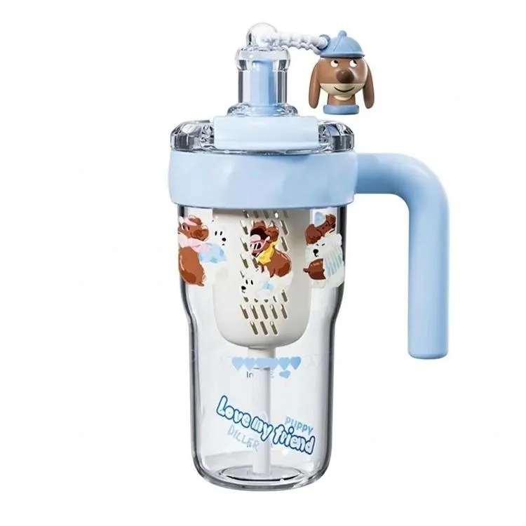 VAGONLİFE DILLER D2533 PİPETLİ/PİPETSİZ ÇİFT KULLANIM TRİTAN MATARA 860 ML - MAVİ