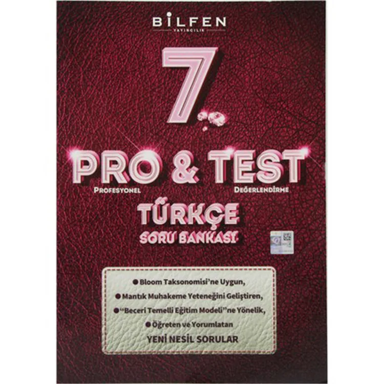 BİLFEN 7. SINIF PRO& TEST TÜRKÇE SORU BANKASI - 2025 MÜFREDAT
