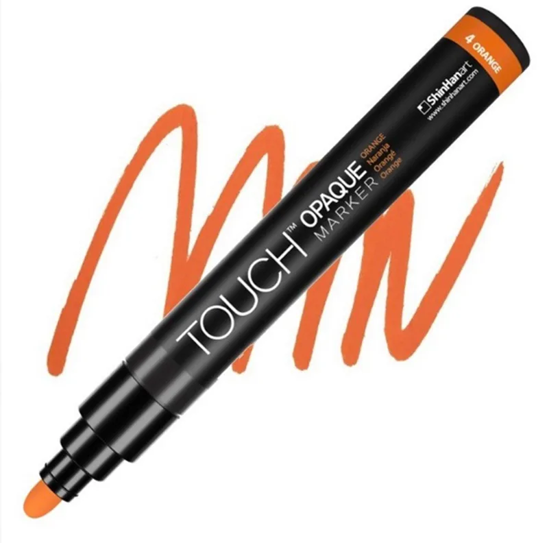 TOUCH OPAQUE SU BAZLI MARKER KALEM 1.5-2.3mm - MEDIUM PACK ORANGE 4 - SH8613003-2017