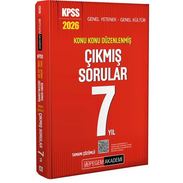 PEGEM 2026 KPSS GYGK SON 7 YIL ÇIKMIŞ SORULAR