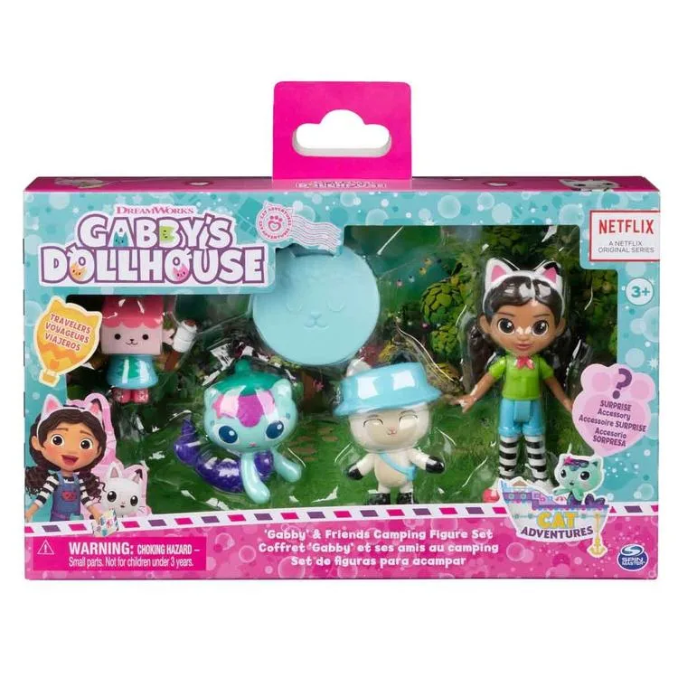 SPIN MASTER GABBY'S DOLLHOUSE -GABBY VE ARKADAŞLARI KAMPTA FİGÜR SETİ - 6067225