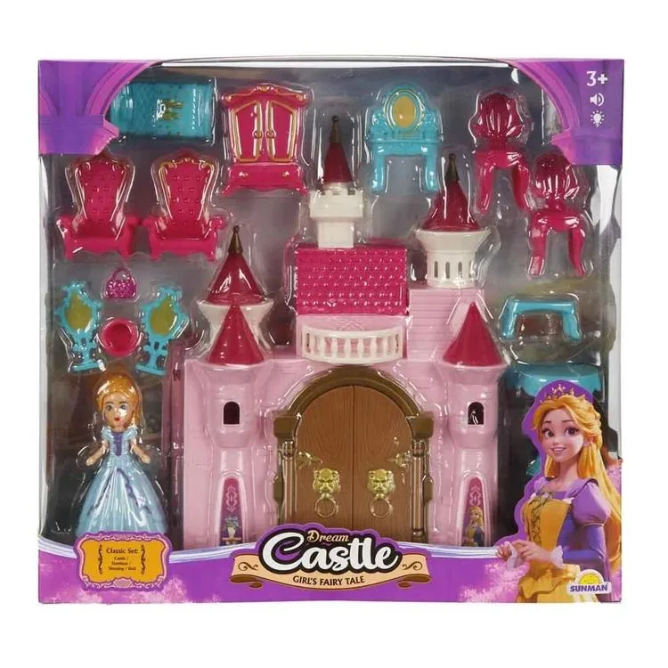 SUNMAN SG-29073A DREAM CASTLE RÜYA ŞATO AKSESUARLI FİGÜR SET 3+