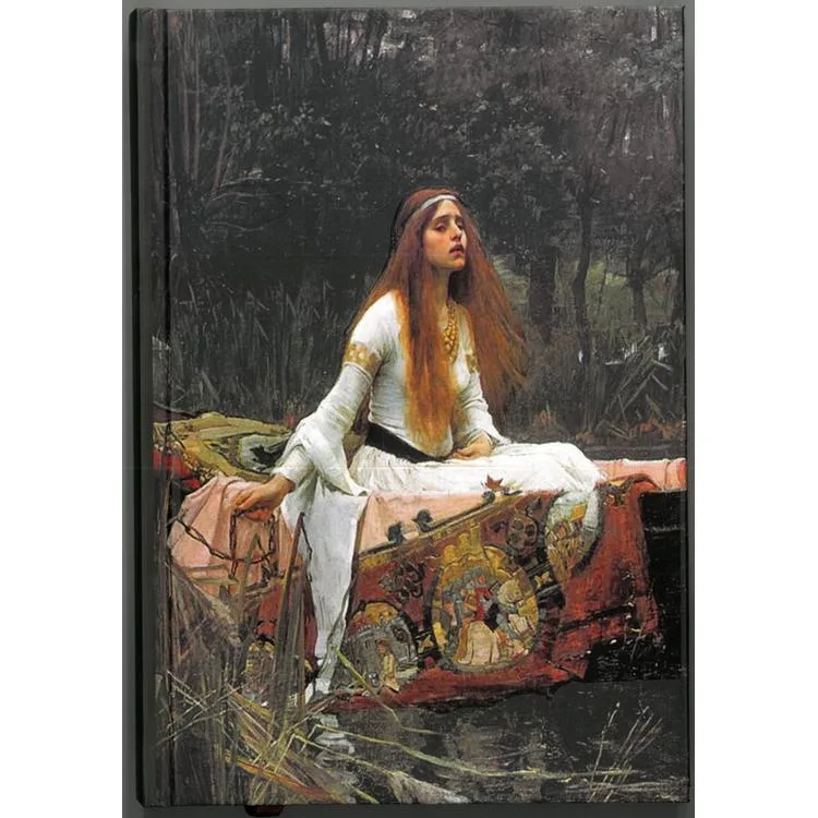 DEFFTER ART OF WORD/ THE LADY OF SHALOTT (J.WILLIAM WATERHOUSE) 14X20 SERT KAPAK ÇİZGİLİ DEFTER 96 YP.