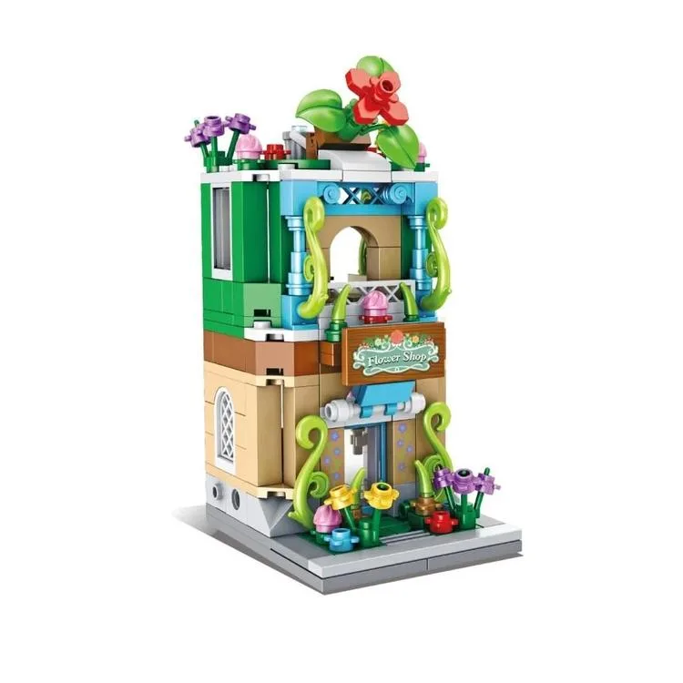 VAGONLIFE PANLOS P657037 ÇİÇEK DÜKKANI 280 PARÇA BLOCK OYUNCAK 6+