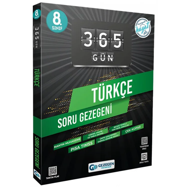 GEZEGEN 8.SINIF 365 GÜN TÜRKÇE SORU BANKASI