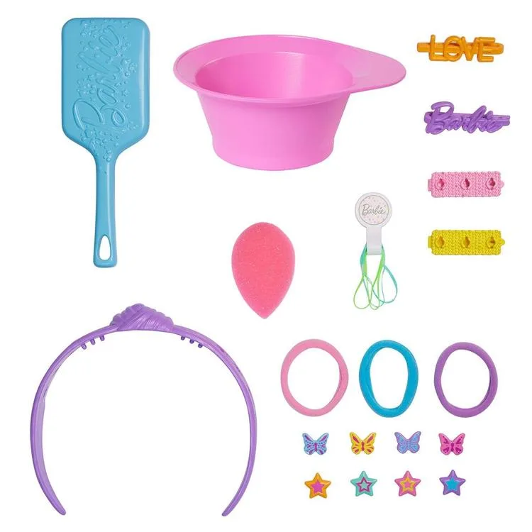 MATTEL JFG82 BARBIE KAHVERENGİ SAÇ TASARIM BÜSTÜ 3+