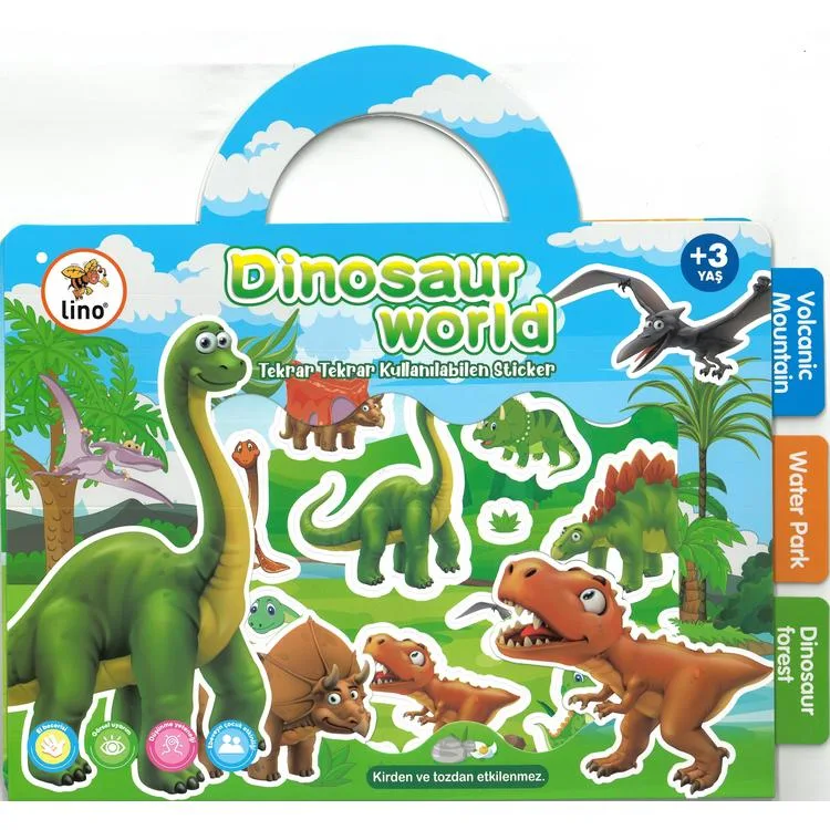 LİNO LS-303 TEKRAR TEKRAR KULLANILABİLEN STICKER - DINOSAUR WORLD