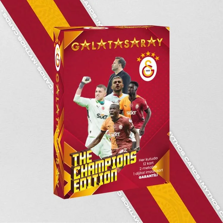 MYTHOS THE CHAMPIONS EDITION GALATASARAY 2024-2025 KARTON KUTU FUTBOLCU KARTLARI