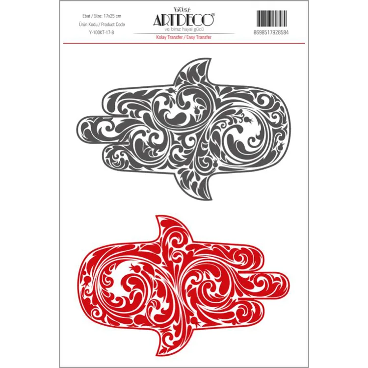 ARTDECO KOLAY TRANSFER 17X25CM DESEN NO:8
