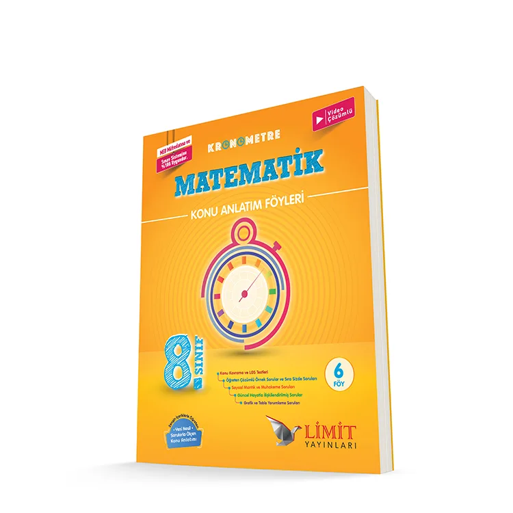 LİMİT 8. SINIF KRONOMETRE MATEMATİK KONU ANLATIM FÖYLERİ