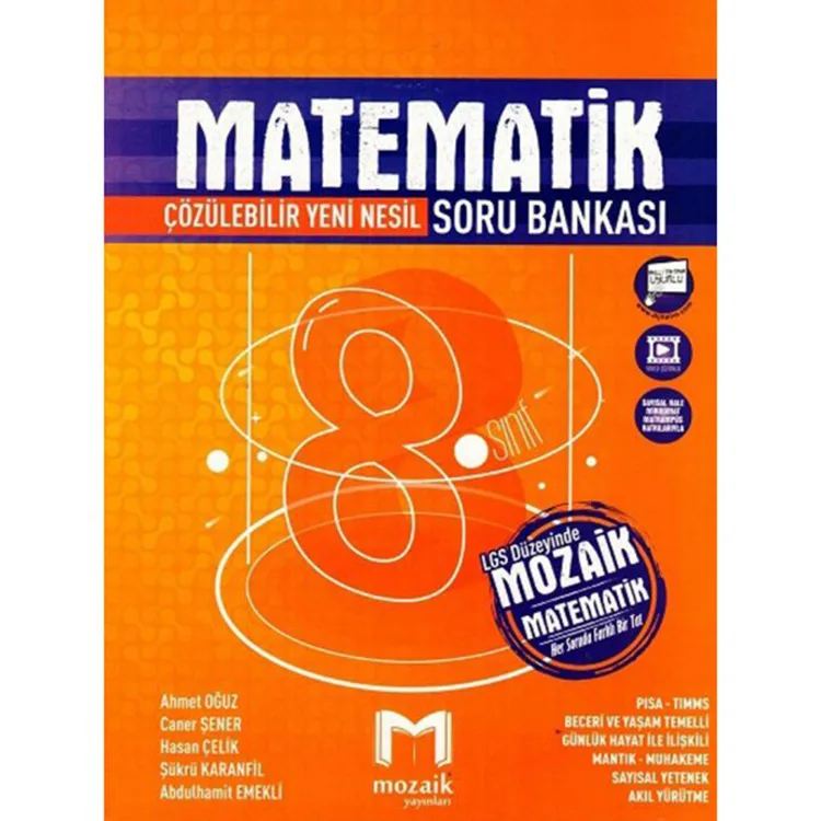 MOZAİK YAYINLARI 8. SINIF MATEMATİK SORU BANKASI