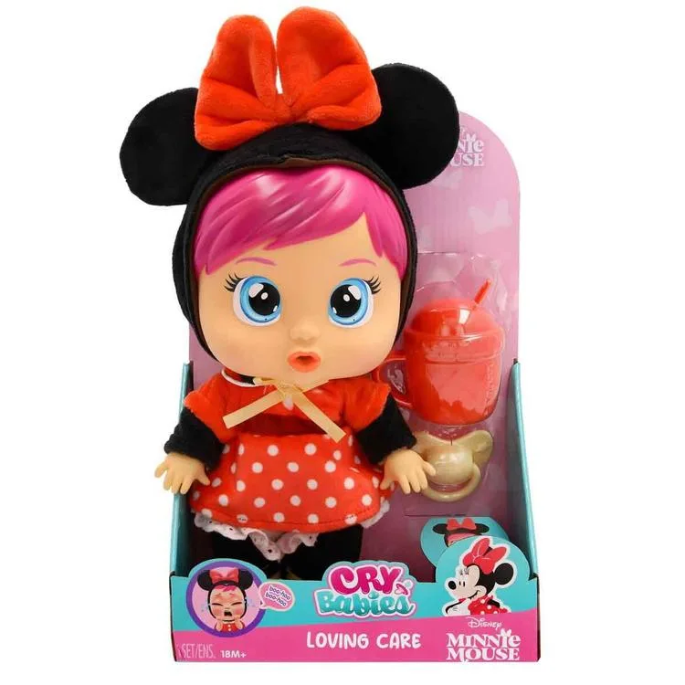 CRY BABIES CY869000 LOVING CARE MINNIE MOUSE BEBEK 927384 18M+