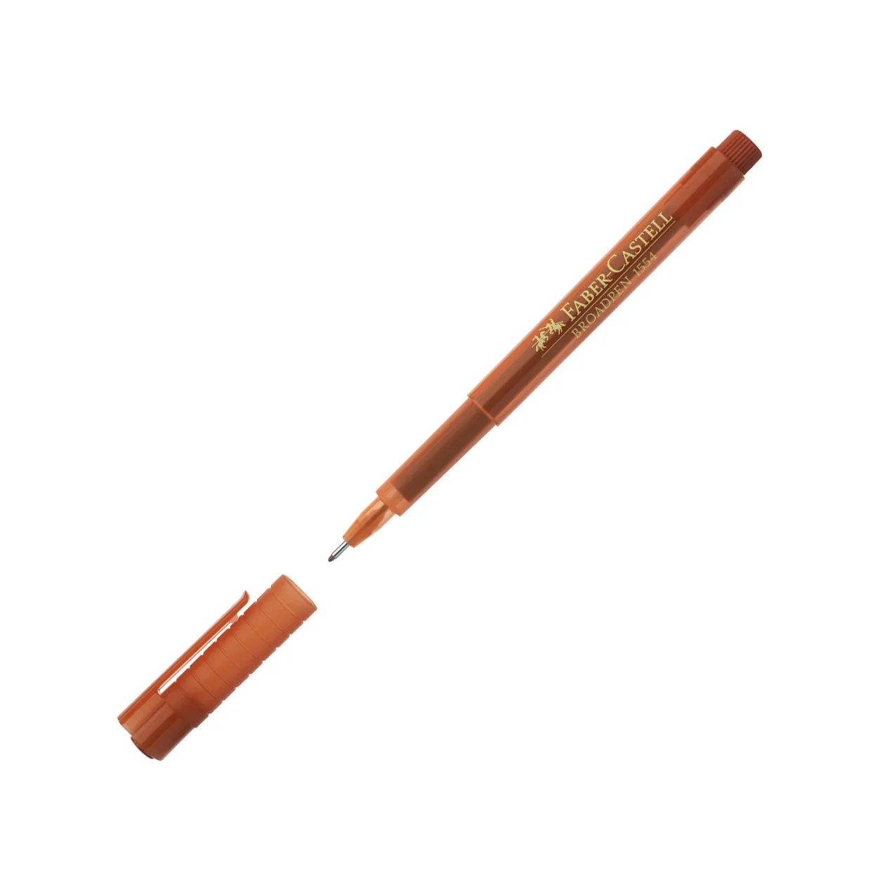 FABER CASTELL 1554 BROADPEN 0.8mm. KOYU KAHVERENGİ