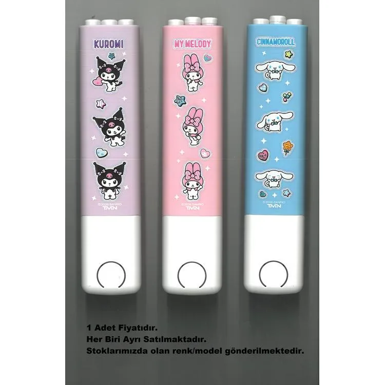 TMN 719586 KUROMI & MY MELODY&CINNAMOROLL BİTMEYEN SONSUZ KURŞUN KALEM 3'LÜ TEK SET - TEKLİ