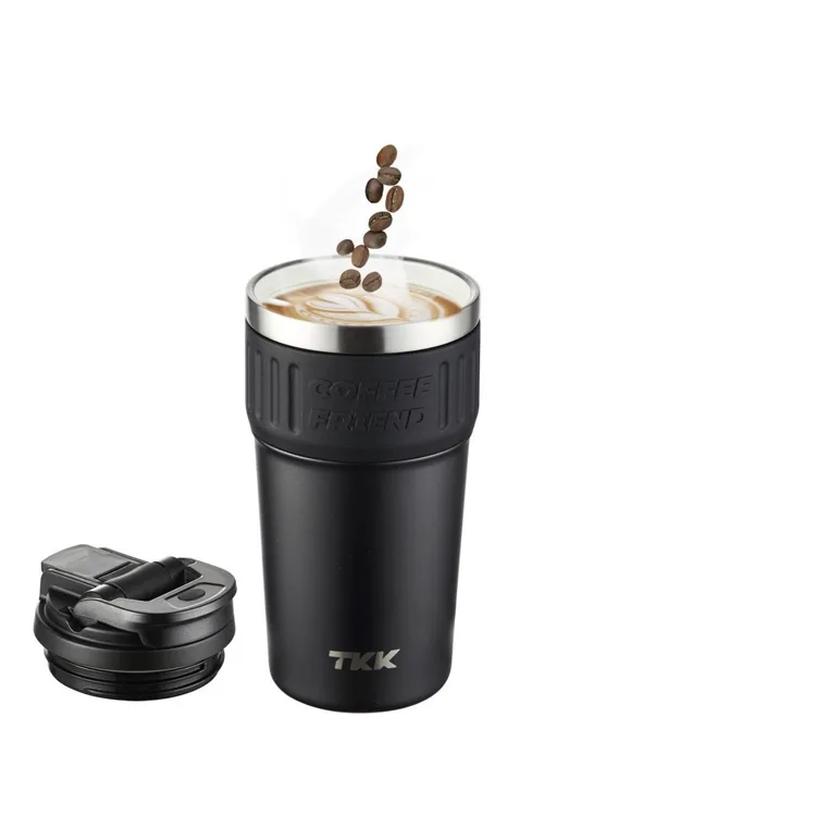 VAGONLİFE T2023 TKK PİPETLİ ASKILI ÇELİK TERMOS MUG 630 ML SİYAH