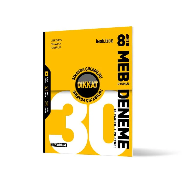 HIZ 8. SINIF İNGİLİZCE 30'LU DENEME