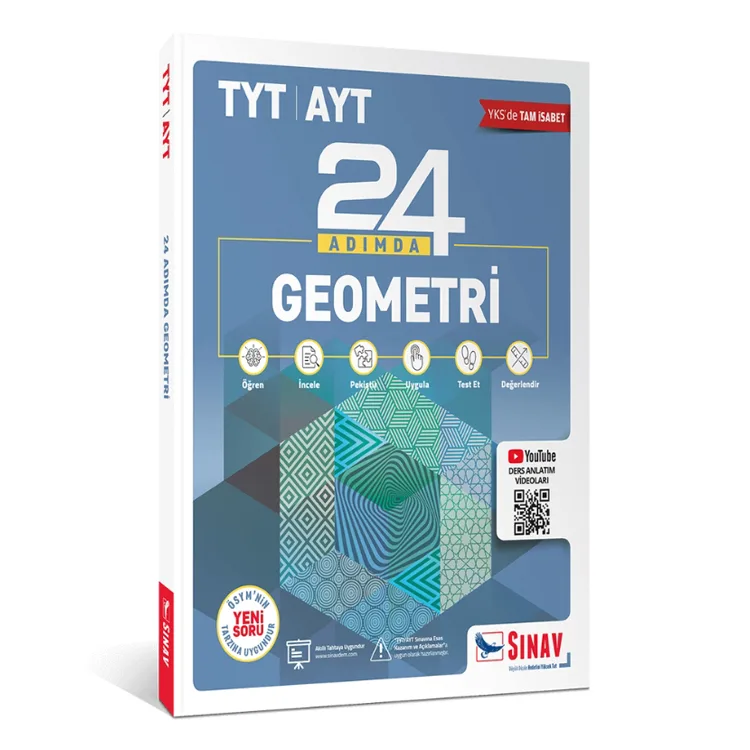 SINAV GEOMETRİ TYT-AYT 24 ADIMDA KONU ANLATIMLI SORU BANKASI