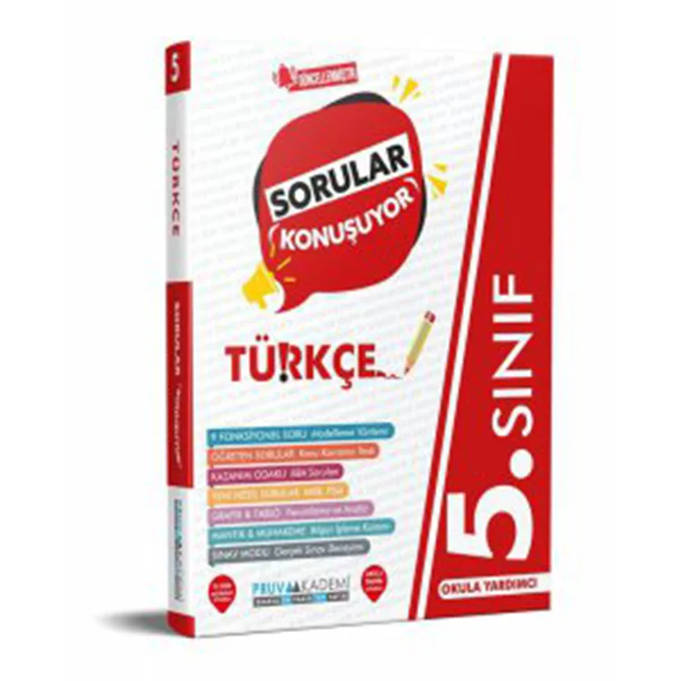 PRUVA 5. SINIF TÜRKÇE SORULAR KONUŞUYOR SORU BANKASI