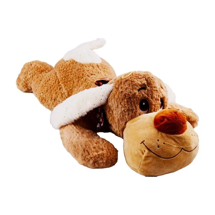 HALLEY PELUŞ PL63036 YATAN KÖPEK PARLAK KUMAŞ 60 CM.