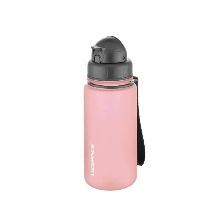 UZSPACE 3024-3 SOFT TOUCH TRITAN MATARA PİPETLİ 400 ML GLOW PINK