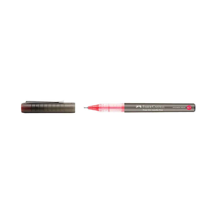 FABER CASTEL FREE NEEDLE ROLLER KALEM 0.5mm KIRMIZI